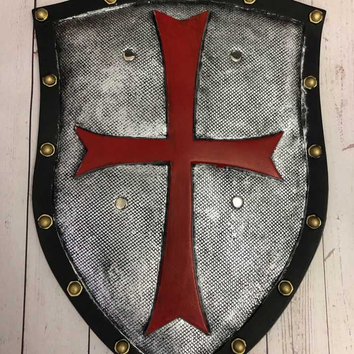 Red Crusader Knight Shield PU Armour Kids Cosplay Prop