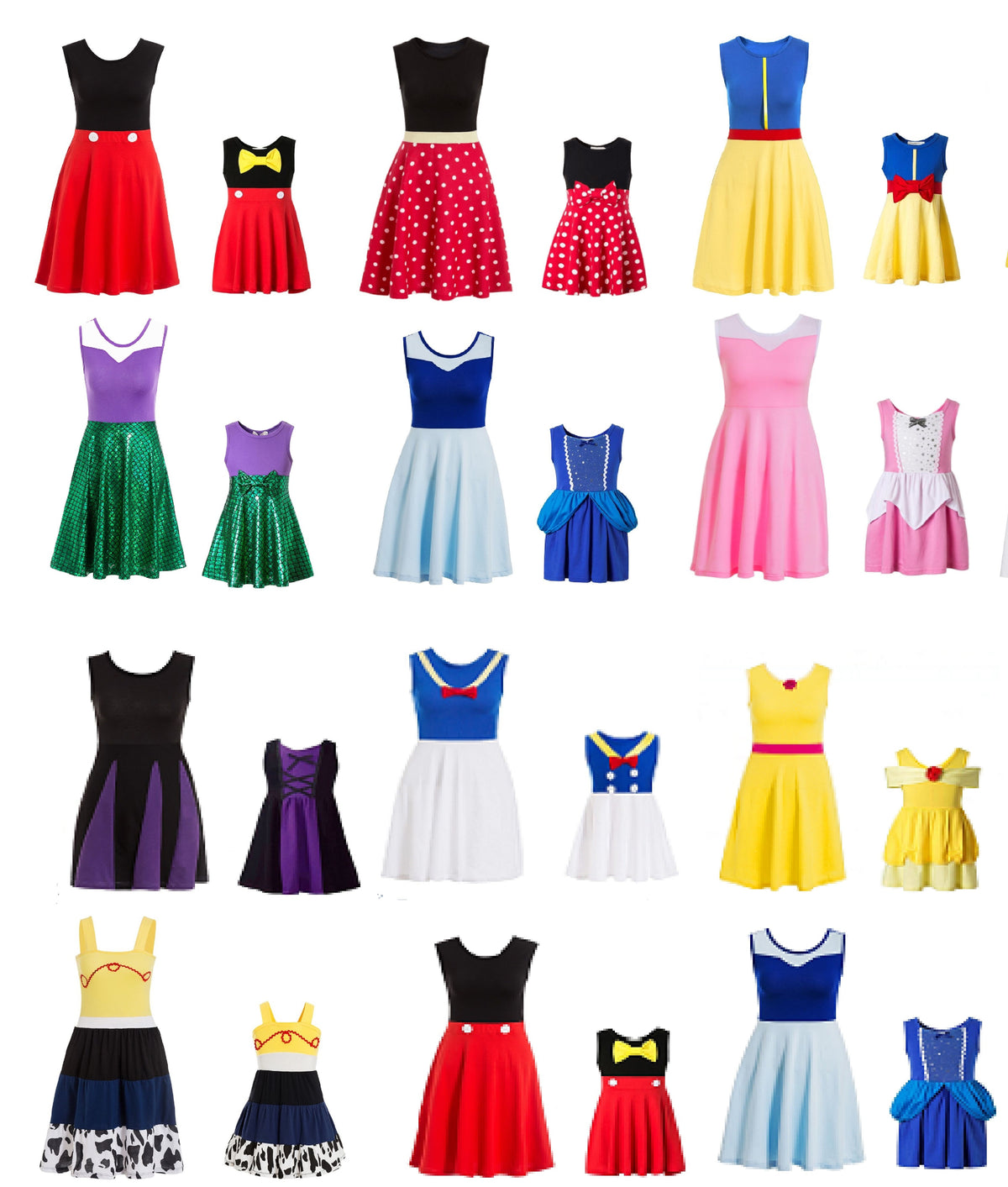 Super Mummy and Mini Me Cotton Wonder Dresses