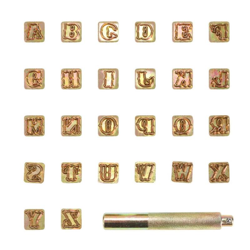 Steel Printing Punch Alphabet Letter Stamp Set Leather Embossing Stamps Leather Craft Tools