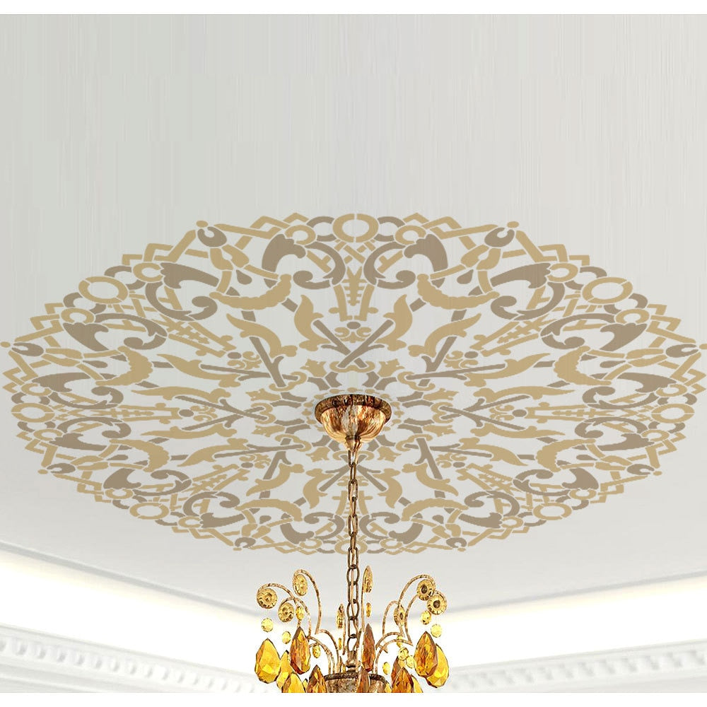 Ceiling Rose Mandala Decal Sticker