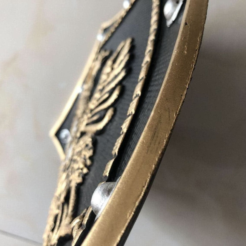 Royal Double Eagle Crown Knight Glory Shield PU Cosplay Prop