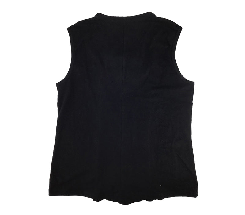 Steampunk Pirate Vest Black Leather Lace Up Sleeveless Top