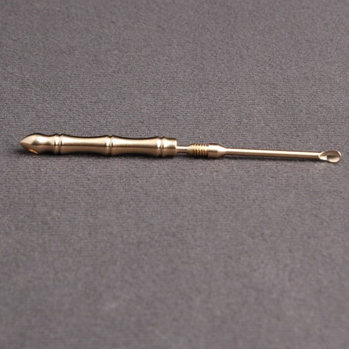 Pure Brass Toothpick Earpick Earwax Spoon