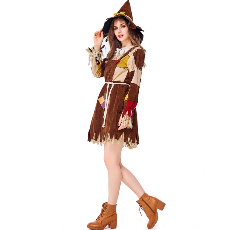 The Wizard of Oz Scarecrow Adult Women Cosplay Costume