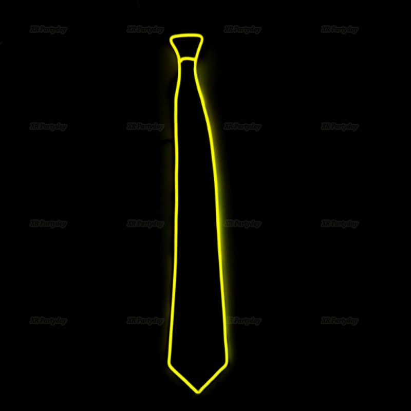 LED Light Up Jazz Hat and Ties Glow Neon Party Costumes