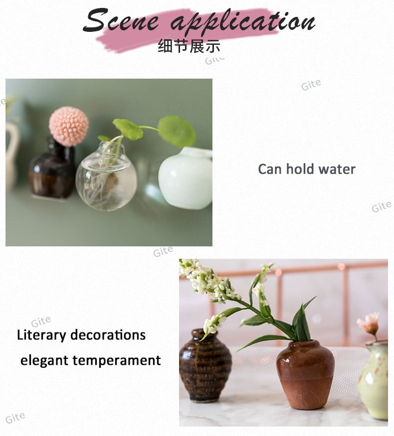 Mini Ceramics Vase Fridge Magnets