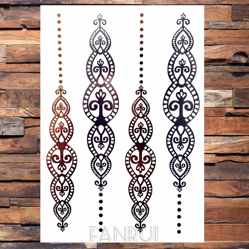 Gold Temporary Tattoos