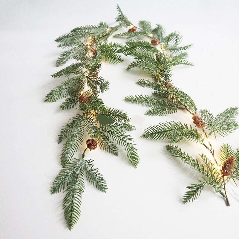 Christmas Pine Cone String Lights Garland LED Fairy Lights