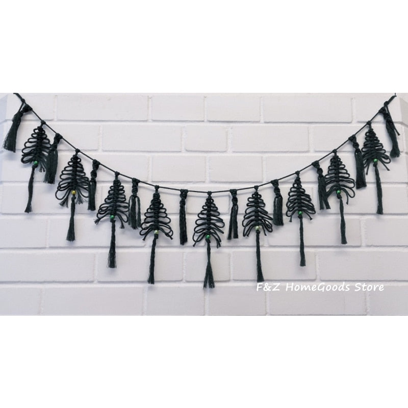 Macrame Boho Christmas Tree Garland
