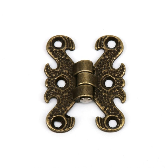 2pcs Mini Hinges for Cabinets or Treasure Boxes