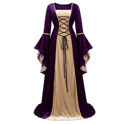 Velvet Irish Renaissance Dress Medieval Victorian Costume Dress