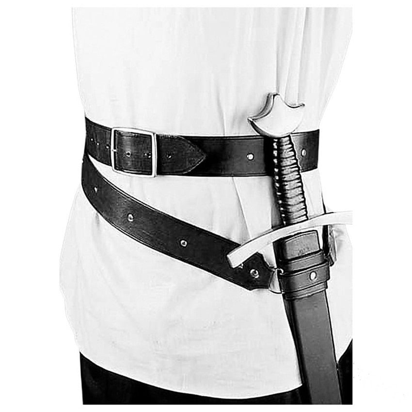 Adjustable Buckle Strap Sword Holder Belt Medieval LARP Costume Steampunk Armour Accessories