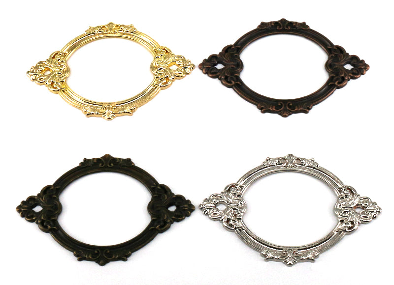 5pcs Antique Medicine Drawer Cabinet Label Frame Card Holders