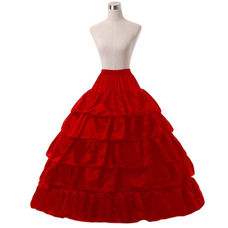 5-layer Lolita Petticoat Skirt Drawstring Adjustable Height and Waist