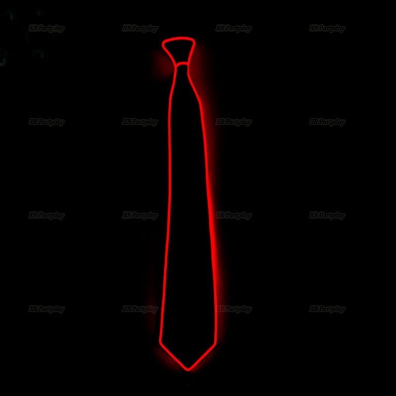LED Light Up Jazz Hat and Ties Glow Neon Party Costumes