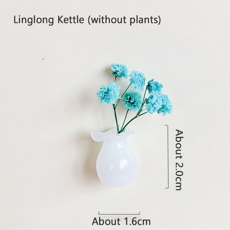 Mini Ceramics Vase Fridge Magnets