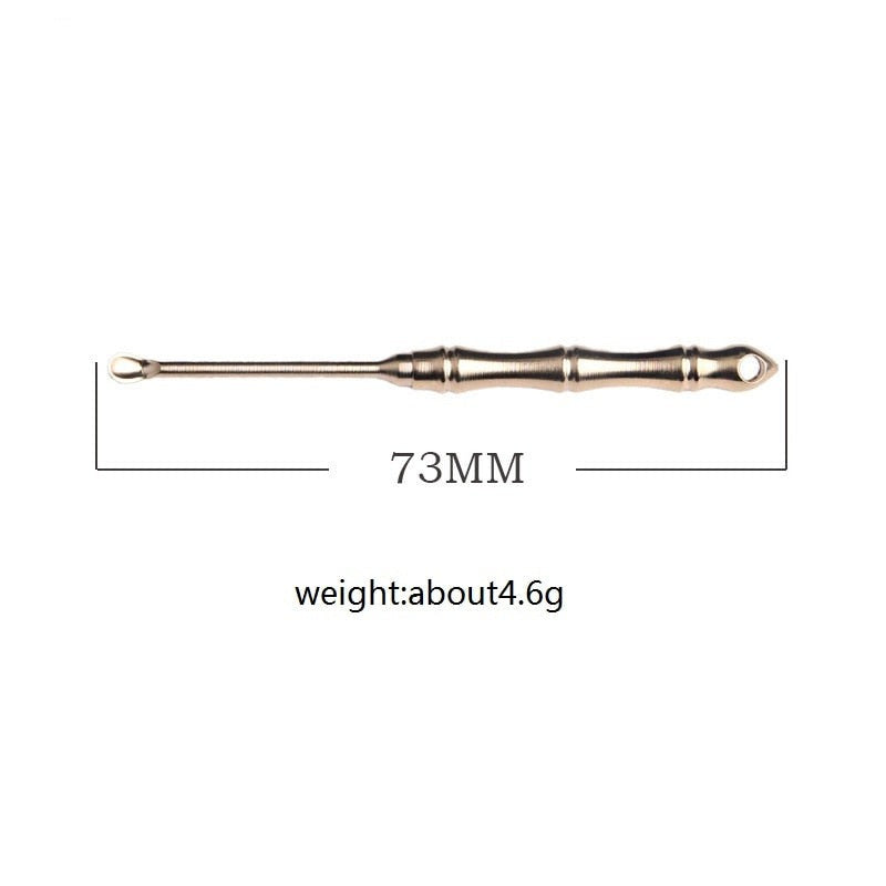Pure Brass Toothpick Earpick Earwax Spoon