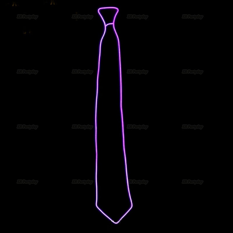 LED Light Up Jazz Hat and Ties Glow Neon Party Costumes