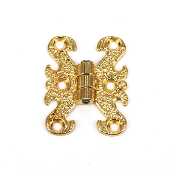 2pcs Mini Hinges for Cabinets or Treasure Boxes