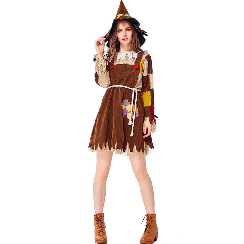 The Wizard of Oz Scarecrow Adult Women Cosplay Costume