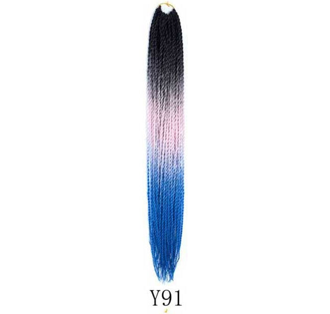 Mermaid Hair Extensions Twist Crochet Braided Hair 30 Strands