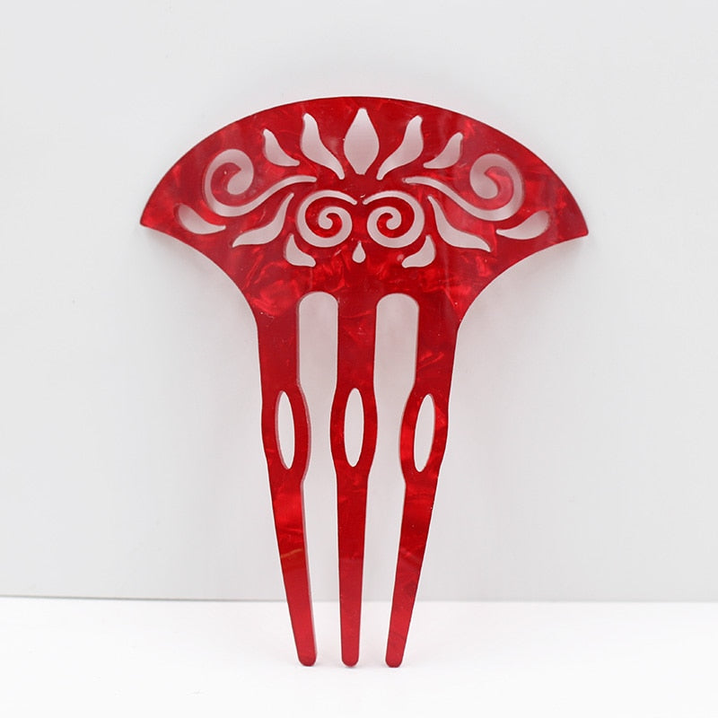 Brincos Flamencos Acetic Acid Plate Colourful Hair Combs