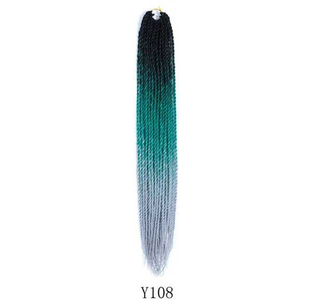 Mermaid Hair Extensions Twist Crochet Braided Hair 30 Strands