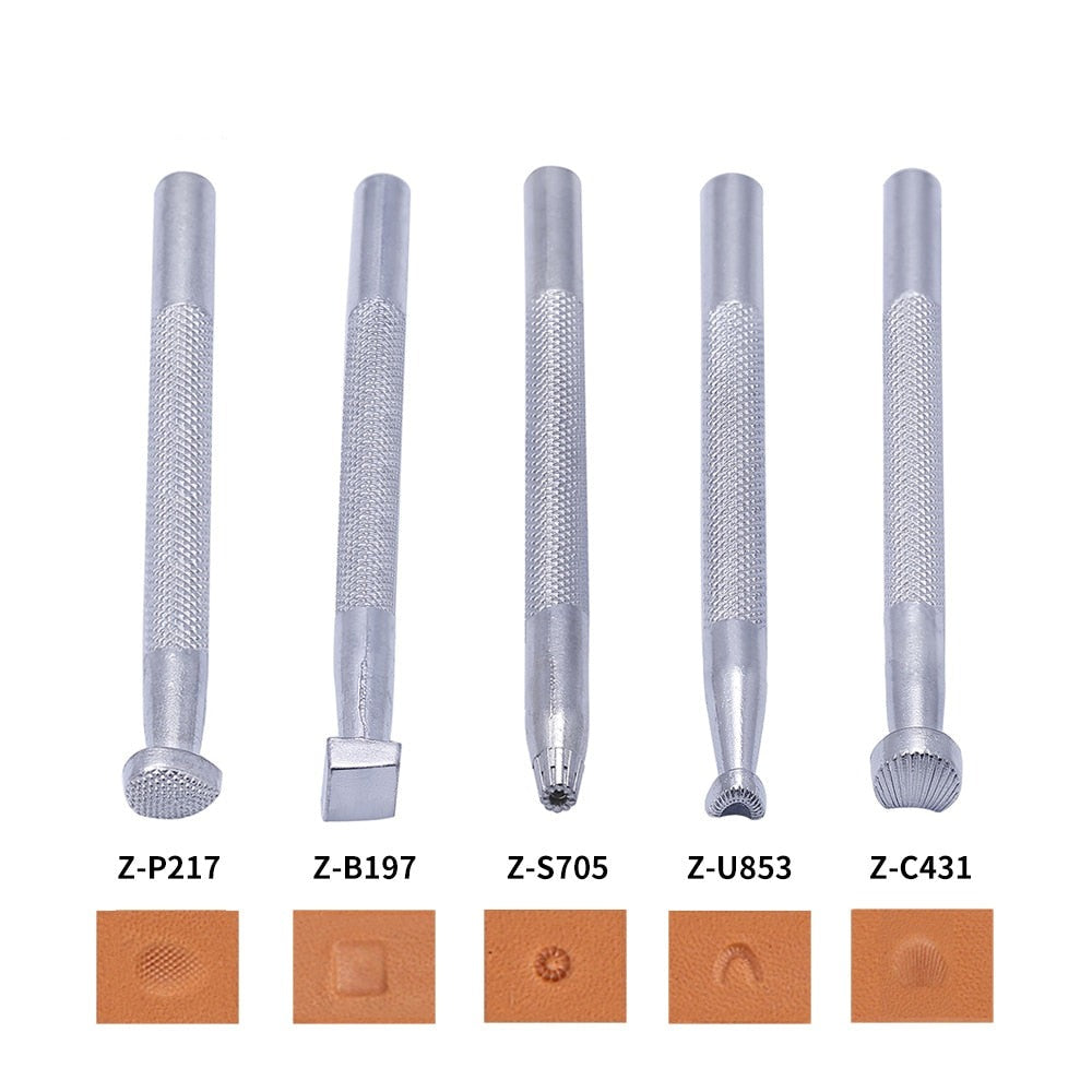 20Pcs Leather Carving Stamping Tool Set Carved Leather Punch Engraving Tools