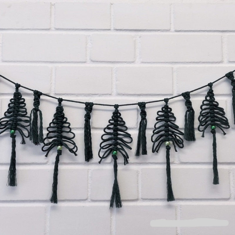 Macrame Boho Christmas Tree Garland