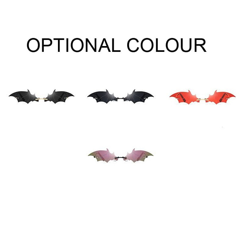 Rimless Batwing Sunglasses