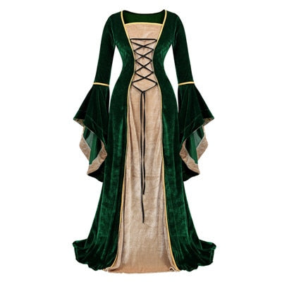 Velvet Irish Renaissance Dress Medieval Victorian Costume Dress