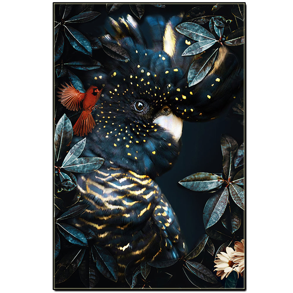 Black Cockatoo DIY Cross Stitch Embroidery Kits
