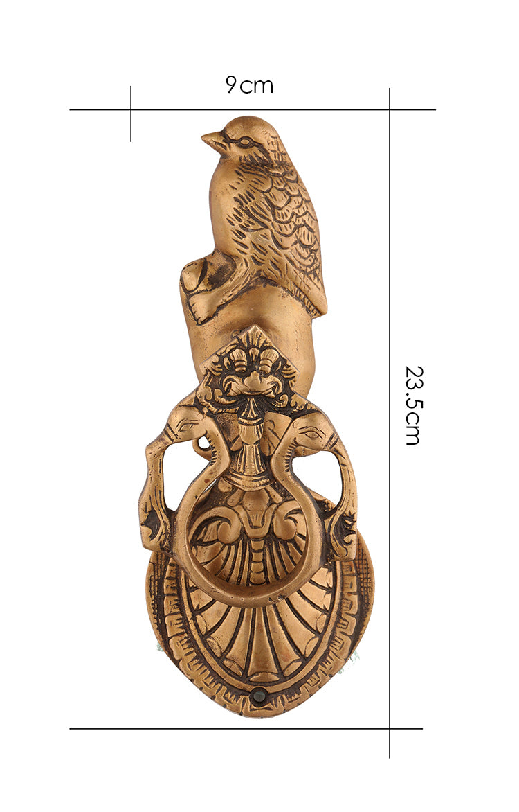 Victorian Brass Owl Door Knocker