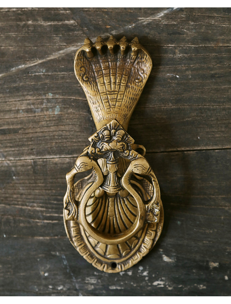 Victorian Brass Owl Door Knocker