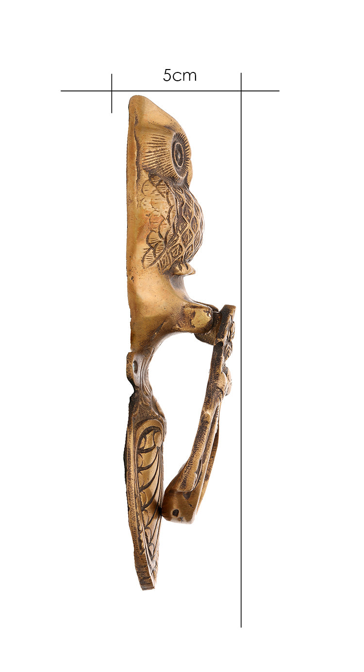 Victorian Brass Owl Door Knocker