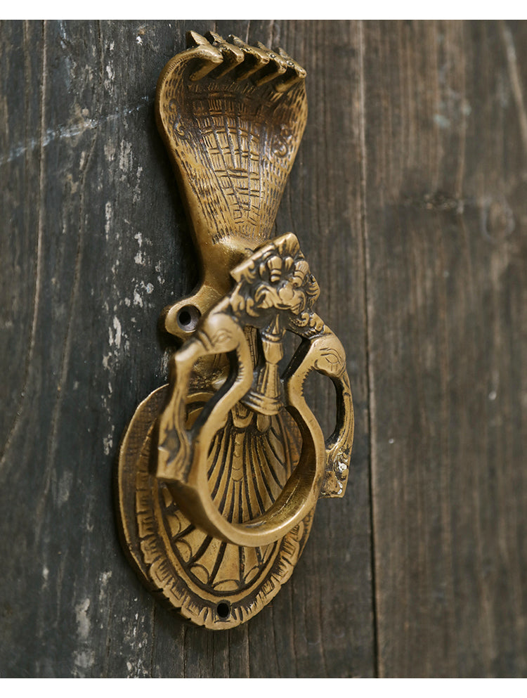 Victorian Brass Owl Door Knocker