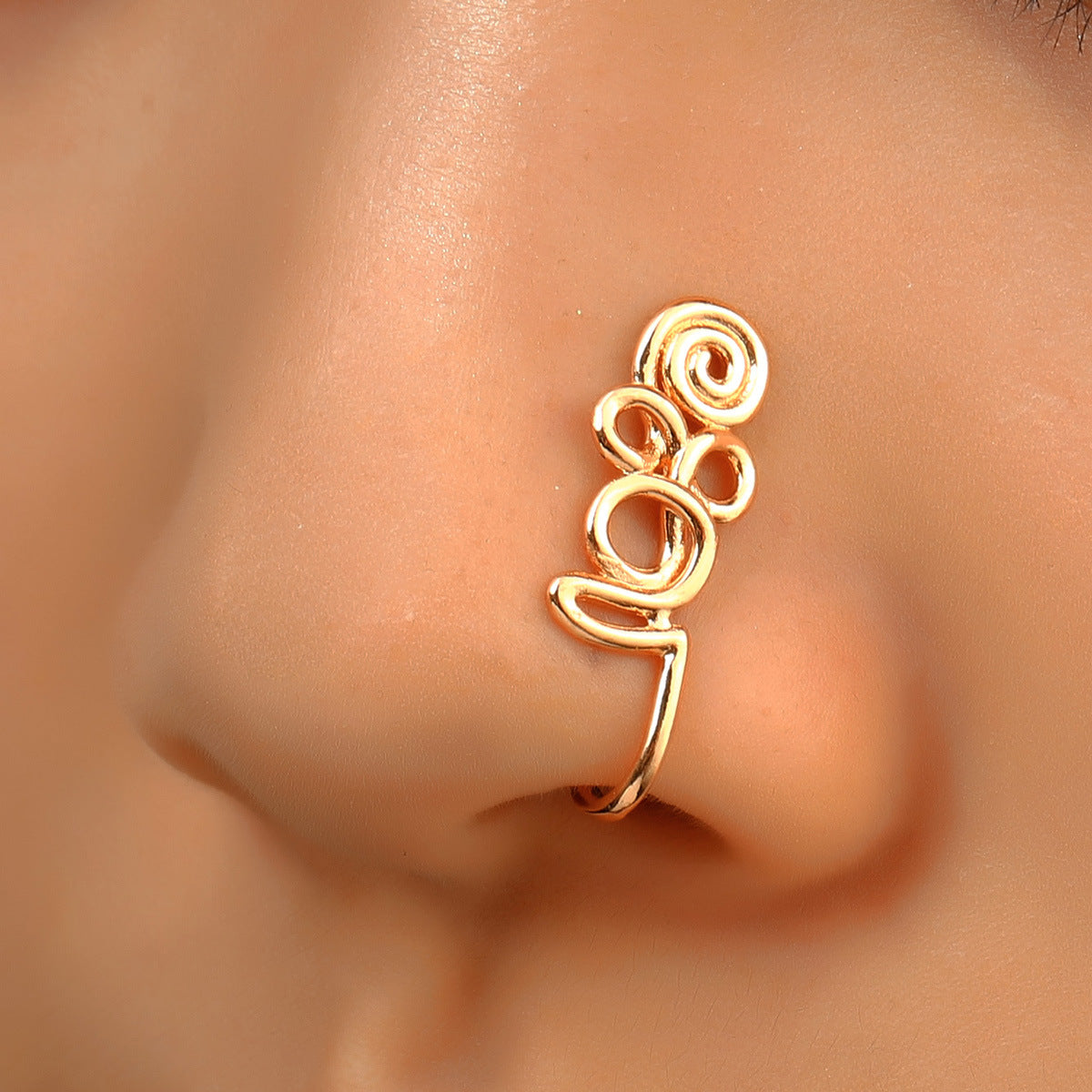 Nose Cuff 1PCS Stainless Steel Non Piercing Nose Ring
