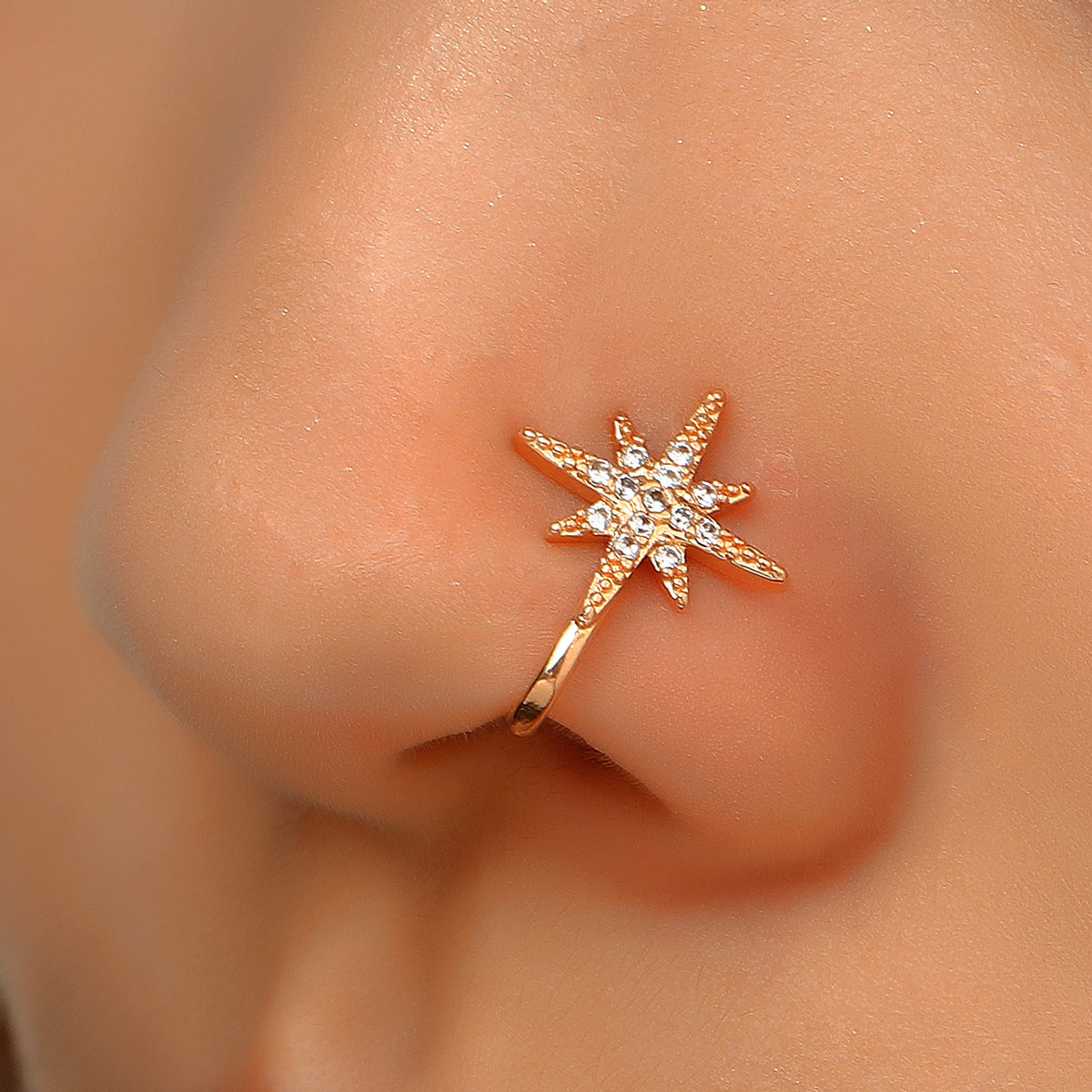 Nose Cuff 1PCS Stainless Steel Non Piercing Nose Ring