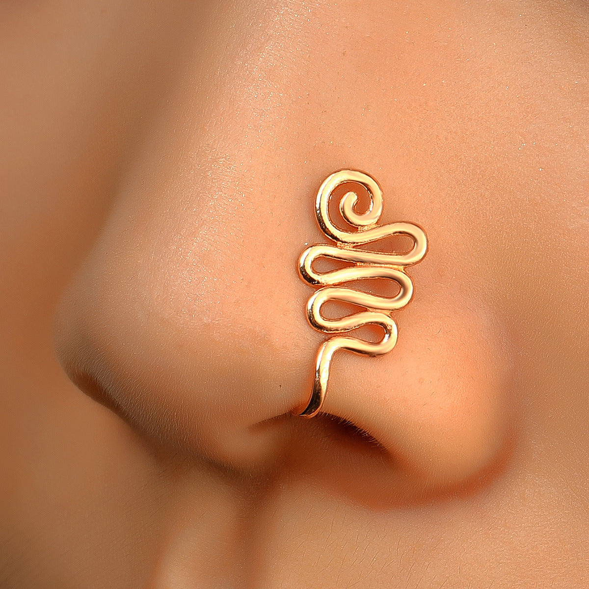 Nose Cuff 1PCS Stainless Steel Non Piercing Nose Ring