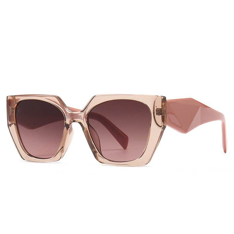 Rainbow Cats Eye Polygon Sunglasses