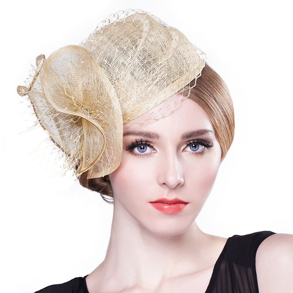 Linen Apricot Vintage Hat