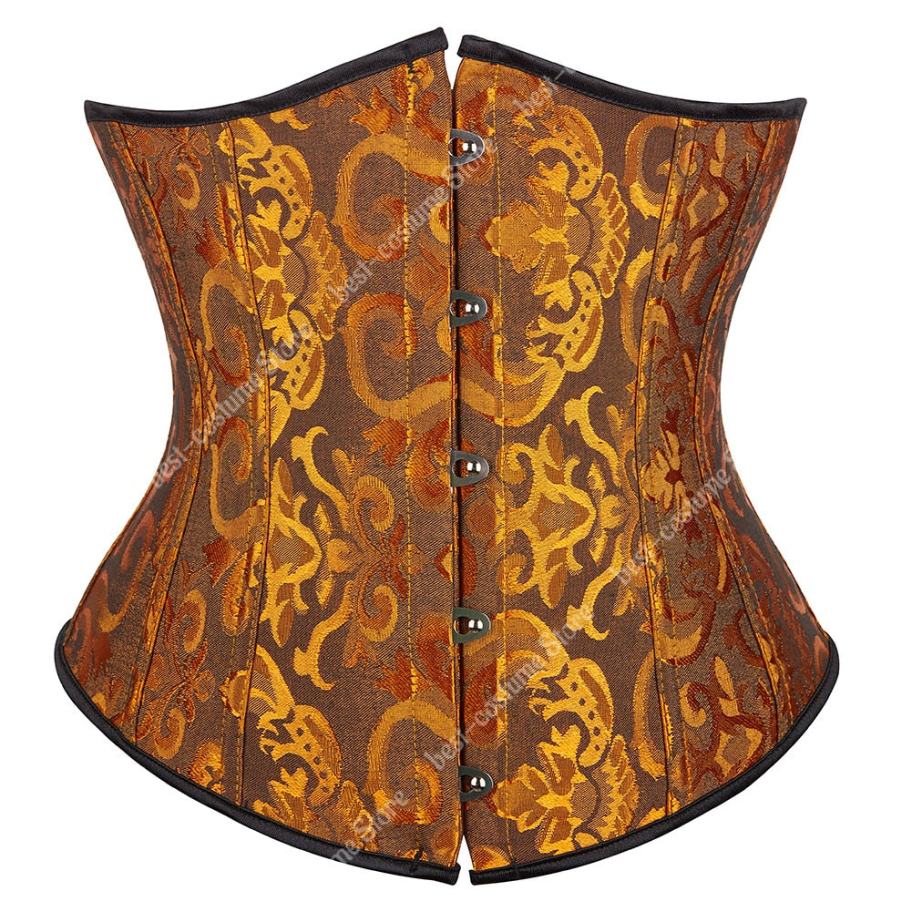 Gold, Oranges, Chocolate Underbust Corsets - 28 to Collect!