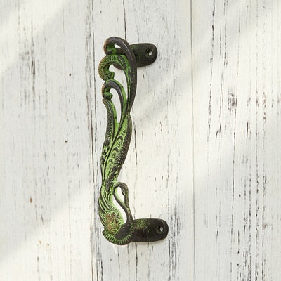 Peacock Handcrafted Brass Door Handle Pull