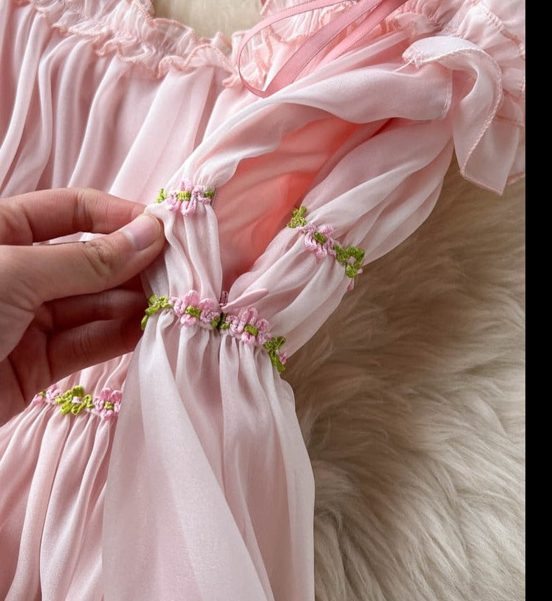 Spring Fae Pink Garden Party Dress