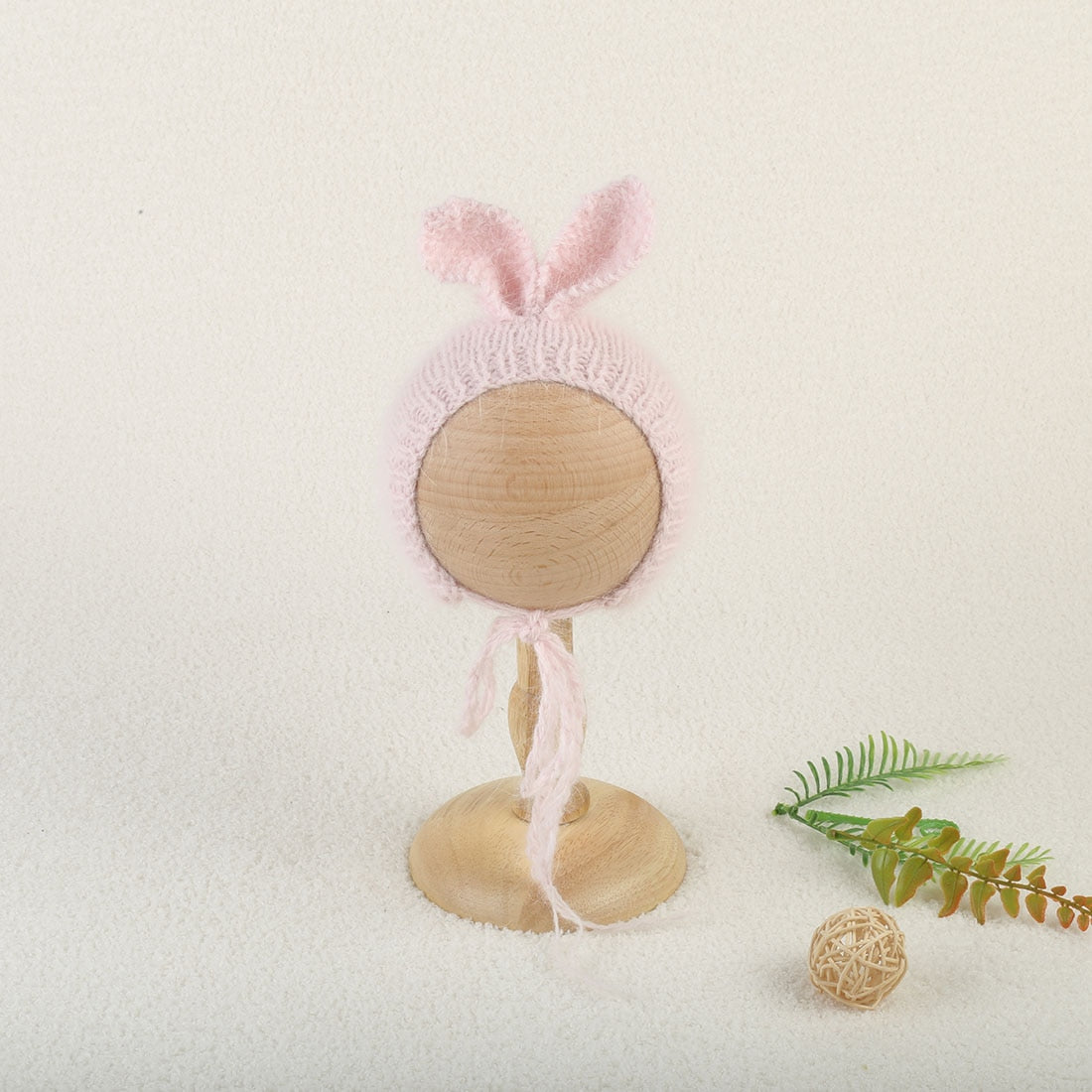Soft Knitted Angora Floppy Rabbit Ears Bonnet Newborn Photography Props