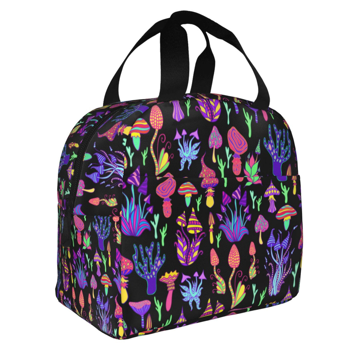 Woodland Mushrooms Lunch Bag Insulated Cooler Lunch Tote Box