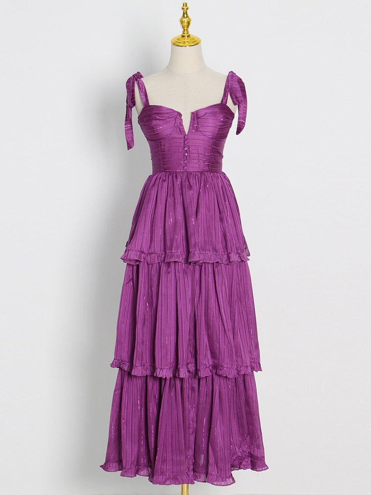 Lelia Tiered Maxi Dresses