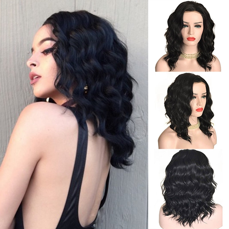 Curly’s Lace Front Short Bob Wigs