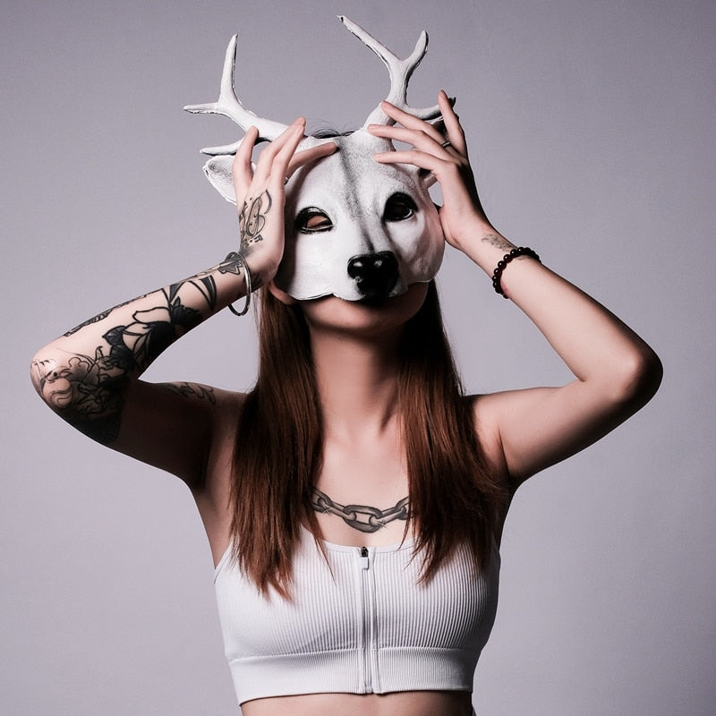 Deer Mask 3D Animal Masks PU Foam Cosplay