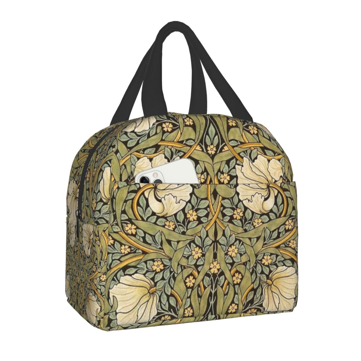 William Morris Print Thermal Insulated Lunch Bag